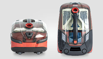 Горизонтальная и вертикальная парковка позволяет сэкономить место и хранить пылесос даже в небольшом шкафу