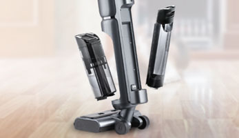 THOMAS AquaFloorCleaner Cordless, отдельные емкости для чистой и грязной воды