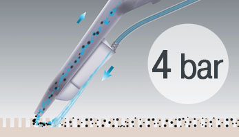 Специальный насос с давлением 4 бар для эффективной борьбы с пятнами и грязью