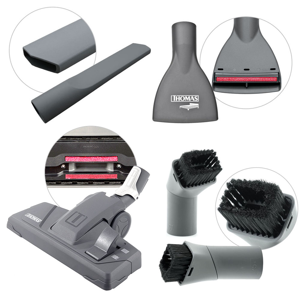 Perfect Air Allergy Pure, насадки для ковров и твердого пола, мягкой мебели, щелей и деликатных поверхностей