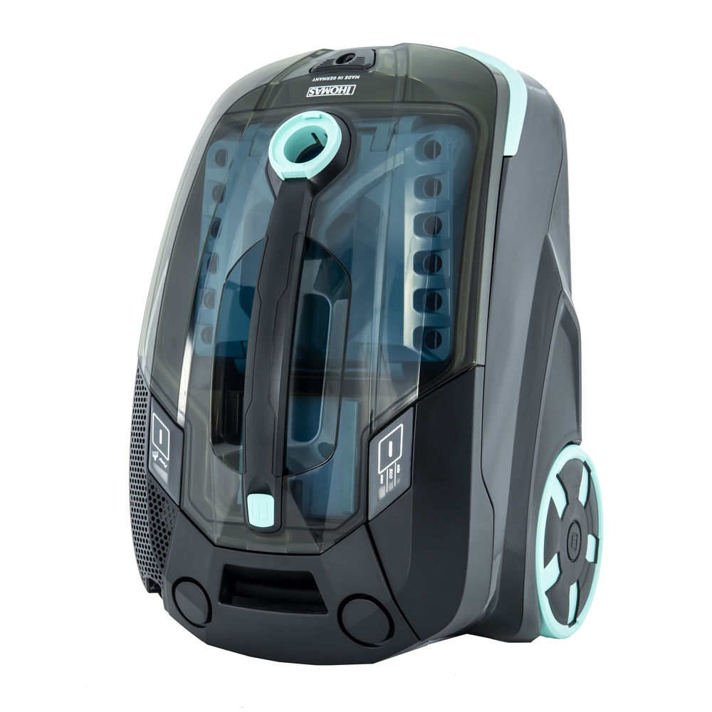 DryBOX Amfibia Family washing vacuum cleaner with AquaBOX water filter under the transparent lid