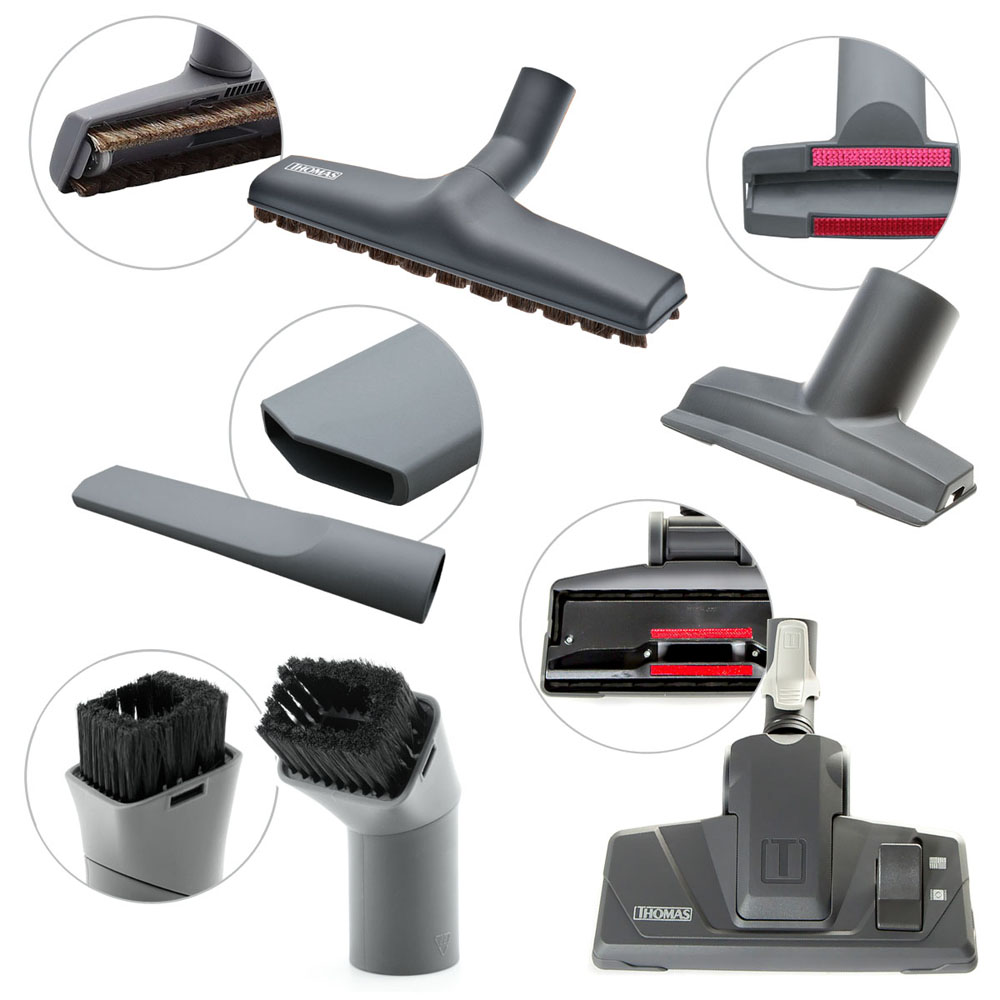 Perfect Air Feel Fresh X3, насадки для ковров и твердого пола, паркета, мягкой мебели, щелей и деликатных поверхностей