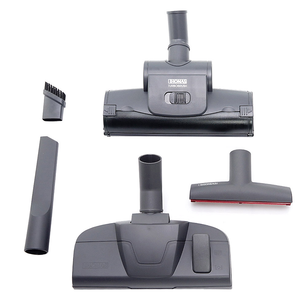 Twin Aquawash Pet, turbo brush and other nozzles for thorough collection of pet hair and dry cleaning of various surfaces