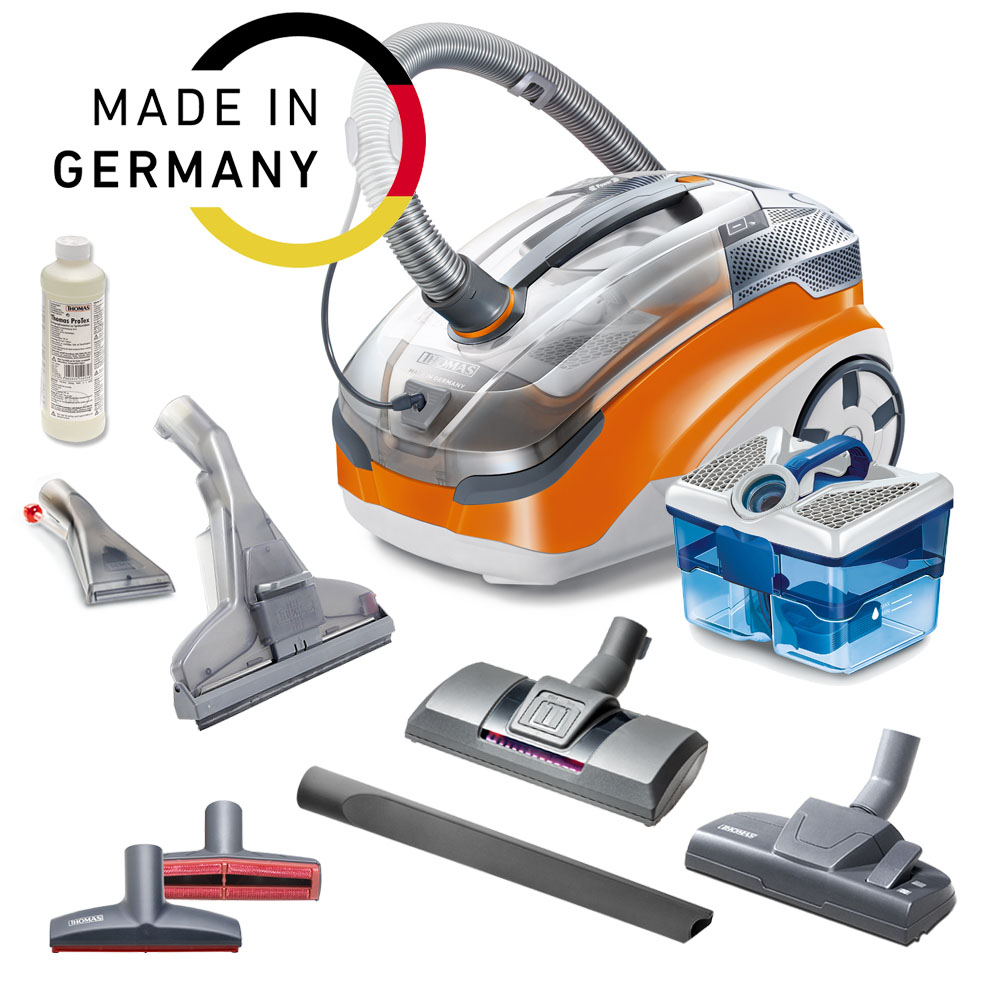 Пылесос с AquaBOX THOMAS Pet&Family, оригинальная немецкая сборка, в комплекте турбощетка и насадки для разных поверхностей