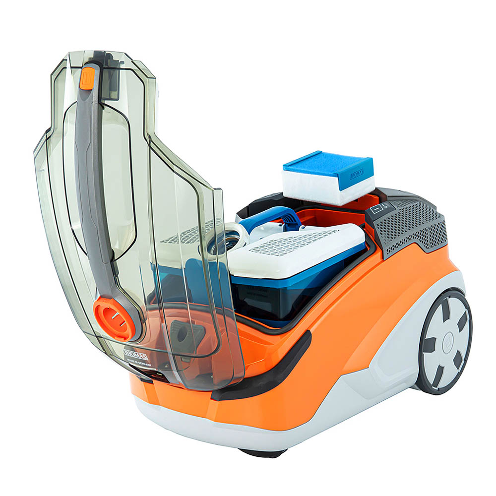 Пылесос THOMAS Pet&Family, система водяной фильтрации AquaBOX для очистки воздуха, фильтры НЕРА 13 и моторозащитный 