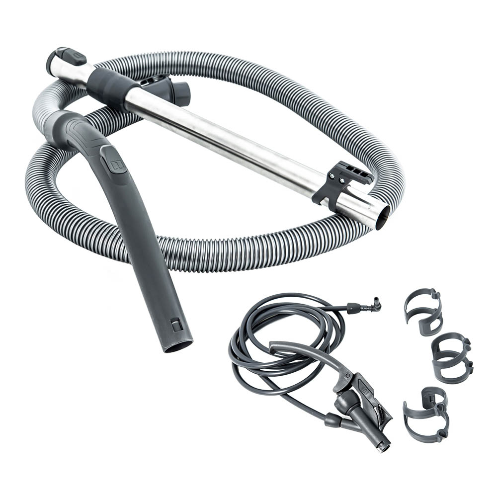 THOMAS Pet&Family, воздушный шланг, телескопическая труба, трубка подачи моющего раствора с пистолетом и клипсы для крепления