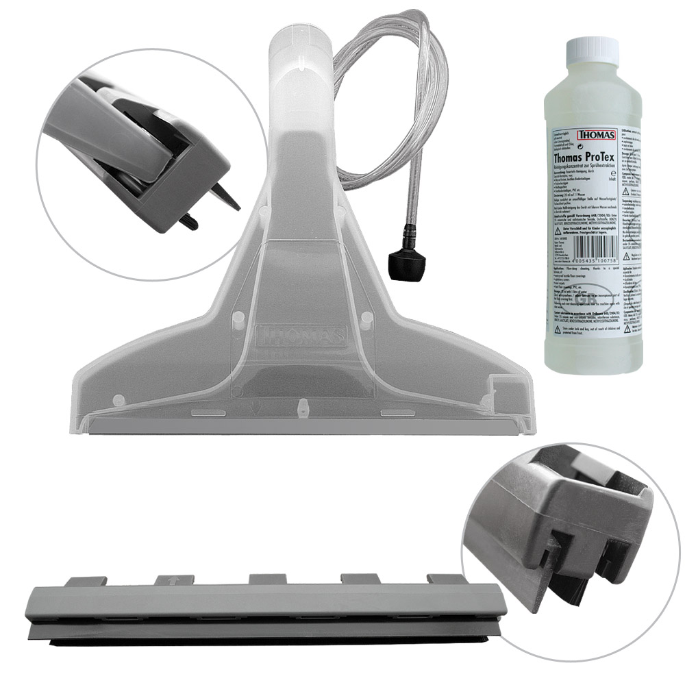 THOMAS Sky XT vacuum cleaner, carpet washing nozzle, hard floor adapter, universal ProTex concentrate 