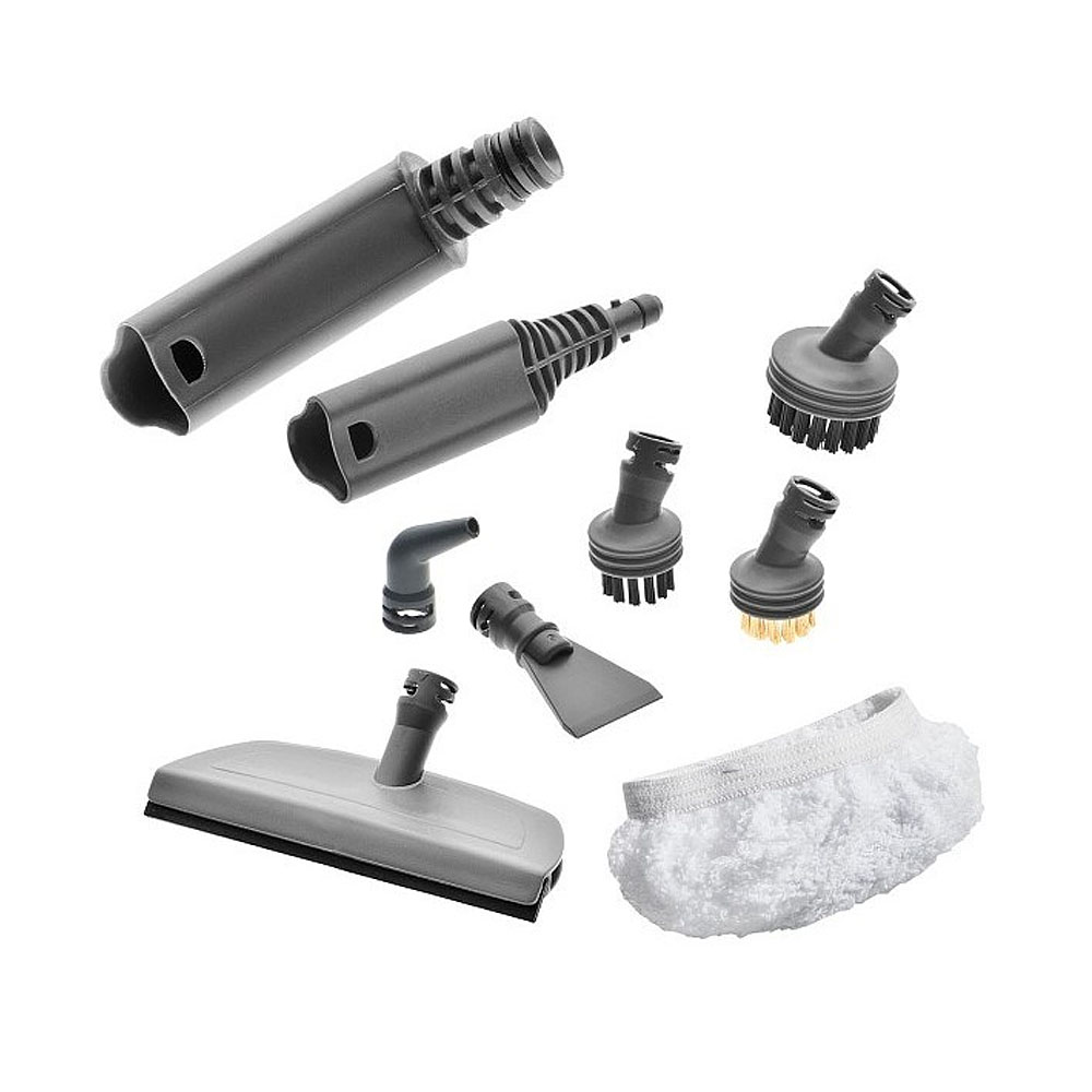 Пароочиститель THOMAS Vaporo Buggy, в полный комплект входят насадки для пола, сантехники, стекла и т.д. 