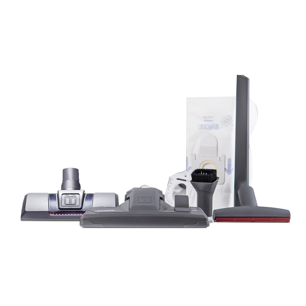 Perfect Air Animal Pure, комплектация: турбощетка и другие насадки для разных поверхностей, HEPA-мешок XXL с кронштейном