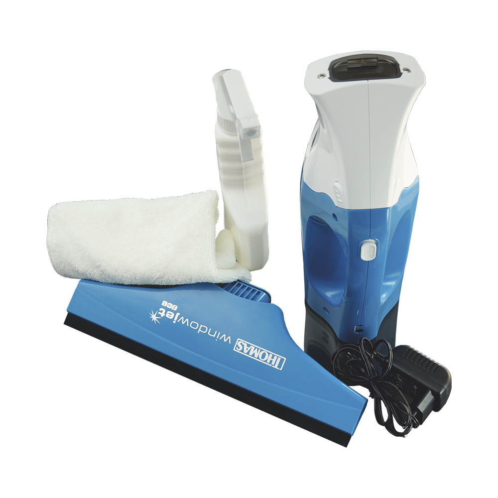 Стеклоочиститель THOMAS Window Jet 2in1 с зарядным устройством, пульверизатором для воды и салфеткой