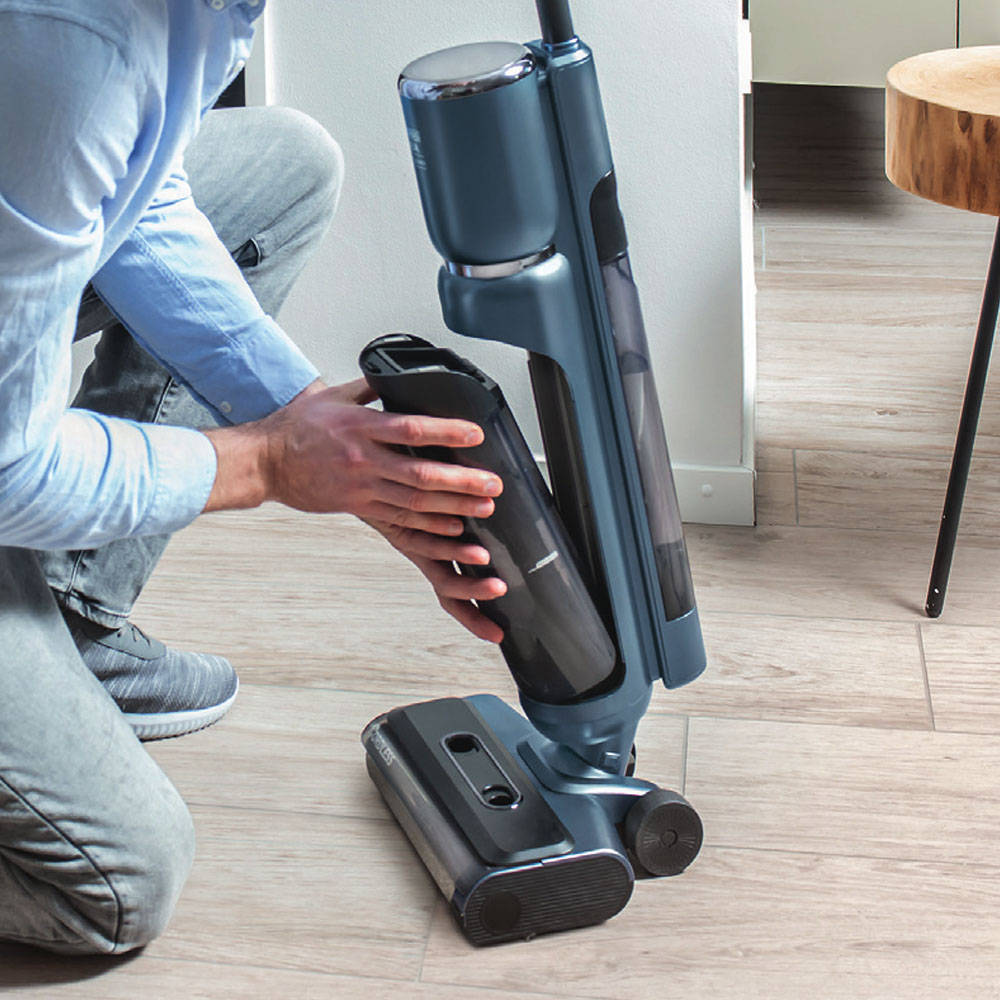 Моющий пылесос AquaFloorCleaner Cordless Plus, легкий демонтаж емкости для грязной воды