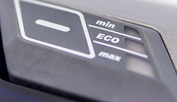 Электронный регулятор мощности TouchTronic, 4 уровня мощности и режим ECO для работы в качестве очистителя воздуха